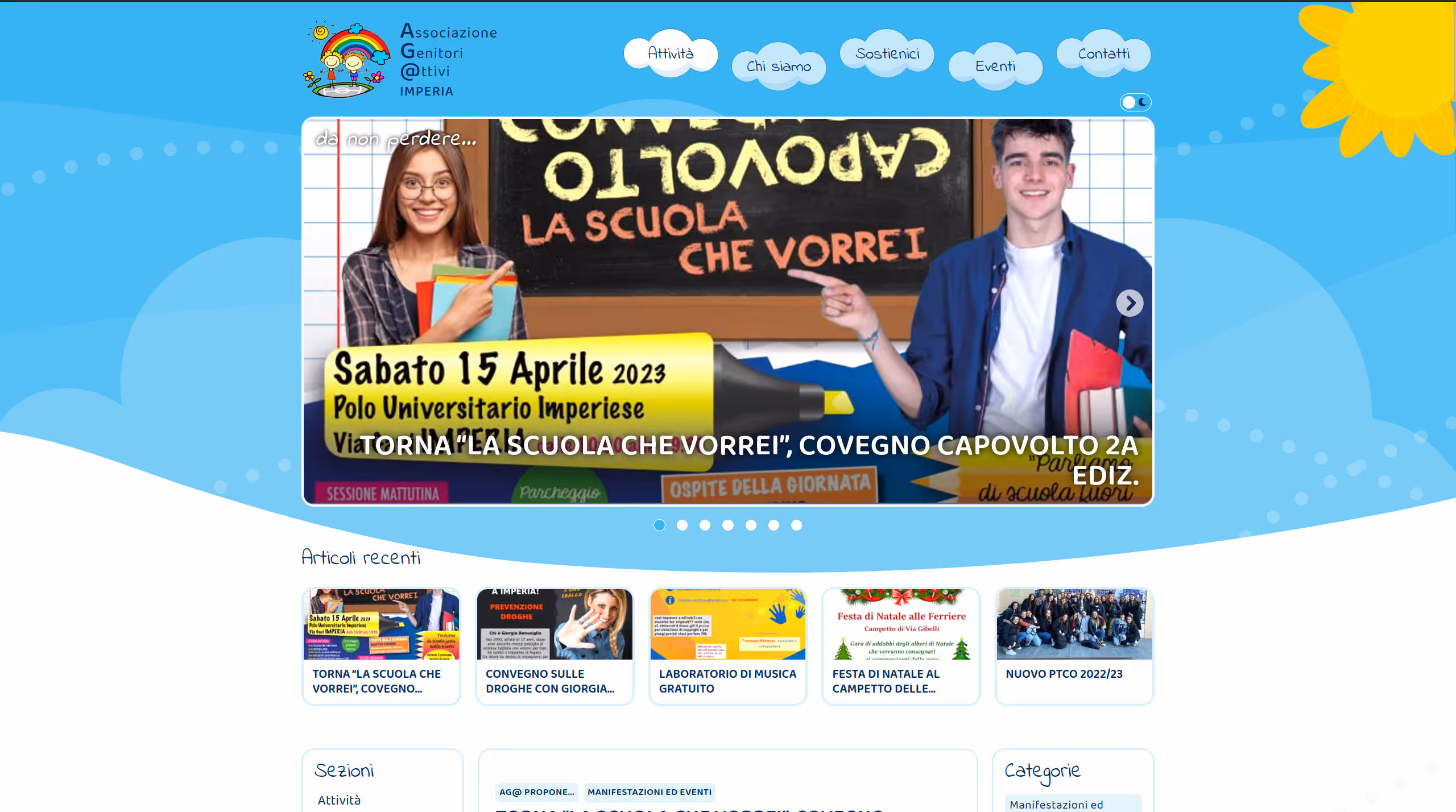 Anteprima sito Associazione Genitori Attivi